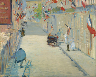 Édouard Manet La rue Mosnier aux drapeaux