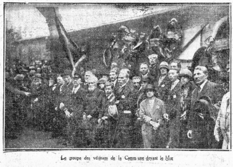 Les vétérans de la Commune, dans L'Humanité du 31 mai 1926